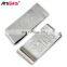 Metal souvenir shiny brushed stainless steel blank money clip