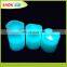 Remote control LED candles with blue/red/green/ flickering