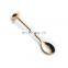 Custom nice gold engraved decorative salt spoon