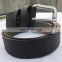 Black color Belt Genuine Leather Belt with Silver Buckle Mens Belts