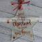 frosted acrylic perspex hanging star bauble decoration Christmas ornament