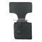 Soft breathable material ankle gun holster with metal snap