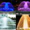 Factory modern style outdoor colorful musical shooting fountain spray ring