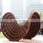Landscape garden corten steel sculpture
