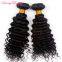 Natural Remy Human Hair Weaving Bundles Deep Curly Hair Extensions