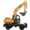 XCMG XE150W wheel type excavator 15 ton wheel excavator with last price