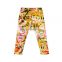 2019 hot sale newest elastic sunflower print ripped leggings fashion girls long pants leggings for children