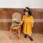 2020 New arrival girls skirt solid color cotton skirt headband