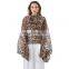 TWOTWINSTYLE Women's Blouse Lantern Long Sleeve Loose Female Vitntage Shirt Patchwork Ruffle