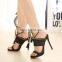rope metal chain Snake High Thin Heels Pointed Toe Rhinestone Gladiator Pumps Party Sexy Shoes Prom Shoes r Shoes Gladiator