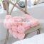 2018 Hot selling Cotton Knitted Throw Pom Pom Blanket For Sofa Bedding Couch