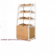 Good quality bakery equipment gondola wood bread display rack for retail supermarket