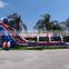 America Flag Inflable Slip and Slides Commercial Tall Inflatable Slip Water Slide With Pool