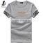 Custom pattern organic gray sports men tees
