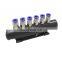 Bathtub Fitting Plumbing System Accessories 6 Outlets PVC Pneumatic Air Manifold