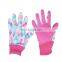 HANDLANDY Children Flower Pattern Cotton Kids breathable lovely print cotton palm butterfly print garden gloves