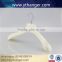 CY-629 Luxury flocking velvet plastic hanger with brand logo for plastic velvet hanger