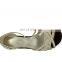 ladies fancy party design cross strap with glitter finish flex dance sole buckle strap wedge heels sandals shoes(LAJWG004)