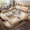 2021 Electric massage top grain leather sofa beds bedroom furniture beds