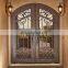 exterior rustic double wrought iron security metal screen entry doors