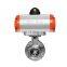 OEM DN25 1inch  AC220V Stainless Steel 2 Way Tri-clamp Sanitary Pneumatic Butterfly Valve