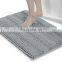 Chenille Striped Bathroom Rug Mat Non-Slip Soft Plush Shaggy Bath Carpet