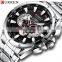 CURREN 8363 Quartz  Watch Men Luxury Men Watch Custom Logo Water Resistant Black Watches Men Wrist