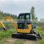 Компактный гусеничный экскаватор для домашнего использования Komatsu PC40, бывший в употреблении землеройный агрегат Komatsu