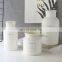 New Design Wholesale Modern Home Decor Wedding Decorative Normal Leather Tabletop White Gold Nordic Luxurious Flower Glass Vase