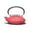 Cast iron 1.2L Chinese red teapot set