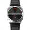 New design square dial men wristwatch luxury brand Skmei 9266 OEM ODM custom logo genuine leather quartz watch
