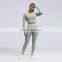 2pcs work out gym wear women camouflage camo crop top and yoga gym pants leggings set