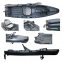 OEM Rotational molds New Arrival Rotomolding Plastic Solo Skiff Boats Fishing Motorised Kayak