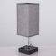 Modern Simple Bedroom Cloth Table Lamp Double USB Port 3-hole AC Socket Nightstand Lamp