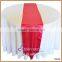 TR010B Chinese silk like rust red satin wedding table runner