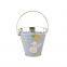 top sale cute small metal tin buckets with handle for kids