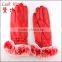 premium sheepskin leather gloves with real Rex Rabbit Fur gloves
