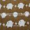 custom printed pig pattern jacquard fabric for sale