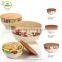 factory selling Creative custom bamboo fiber Decals tableware, storage boxes