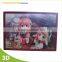 customized PP picture PET picture lenticular picture with LED 3d lenticular picture 3d picture