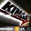 Outdoor Advertising Mirror 3D Sign for LED Backlit Halo Stainless Steel Letter Sign
