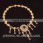 Chunky European Drop Charm 18K Pendant Design Austrian Crystal 4PCs Jewelry Set