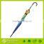 Wholesale rainbow pongee fabric straight umbrella, Auto open rain umbrella