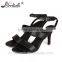 OEM Slim heel Wholesale genuine leather Sandals for woman