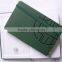 A6 dark green thermo pu leather fancy diary notebook
