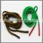 Colorful silicon aglets drawstring locking shoelace with plastic end