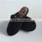 Woman microsuede indoor slipper with leopard print insole