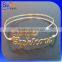 Custom Personalized Handwriting Word Charm Signature Bangle Bracelet