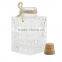 5 Ounce Clear Square Cube Fillable Christmas Glass Cube Ornaments-70x82mm