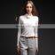 Women's Long Sleeve Layering Mock Turtleneck T-shirt Top Stretchy Quality OEM ODM Type Clothing Factory Manufacturer Guangzhou